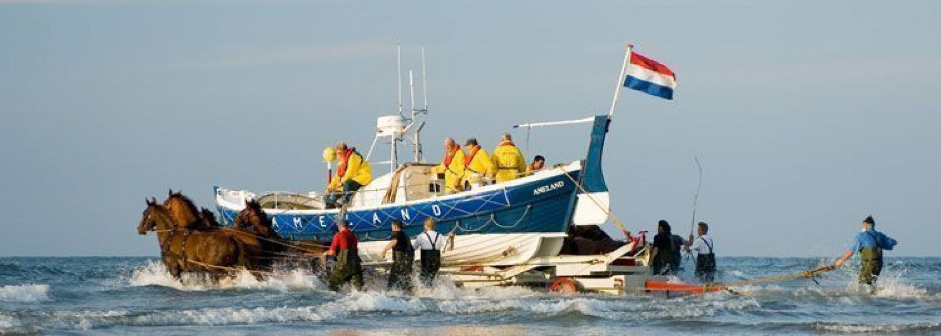 Vorführung des Pferderettungsbootes - VVV Ameland