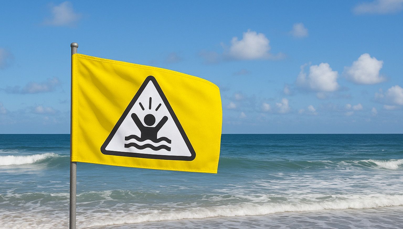 Strandvlaggen - gelbe Flagge - VVV Ameland