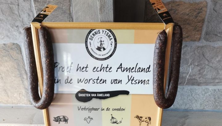 Ameländer Trockenwurst aus biologischem Rindfleisch - Ameländer Produkte - VVV Ameland