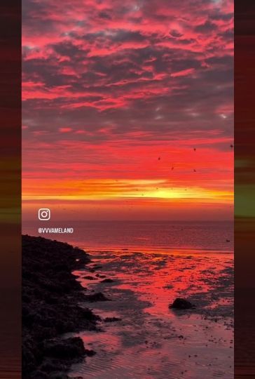 Zonsopkomst Waddenzee Ameland