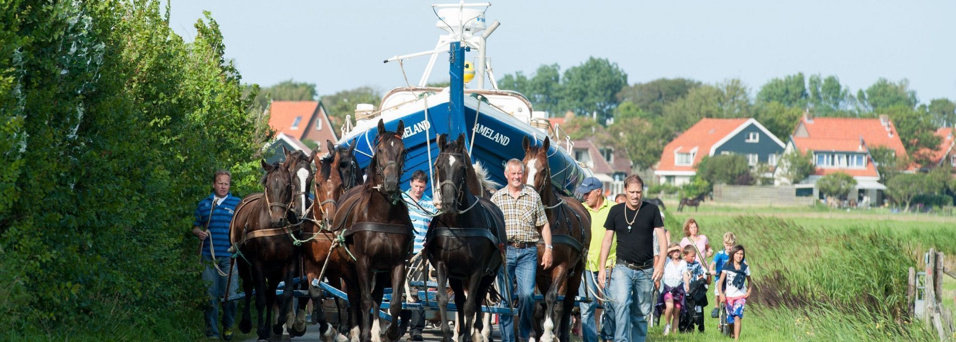 Vorführung des Pferderettungsbootes - VVV Ameland