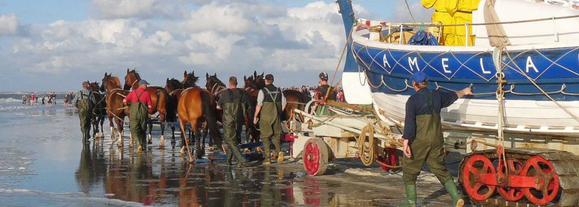 Vorführung des Pferderettungsbootes - VVV Ameland