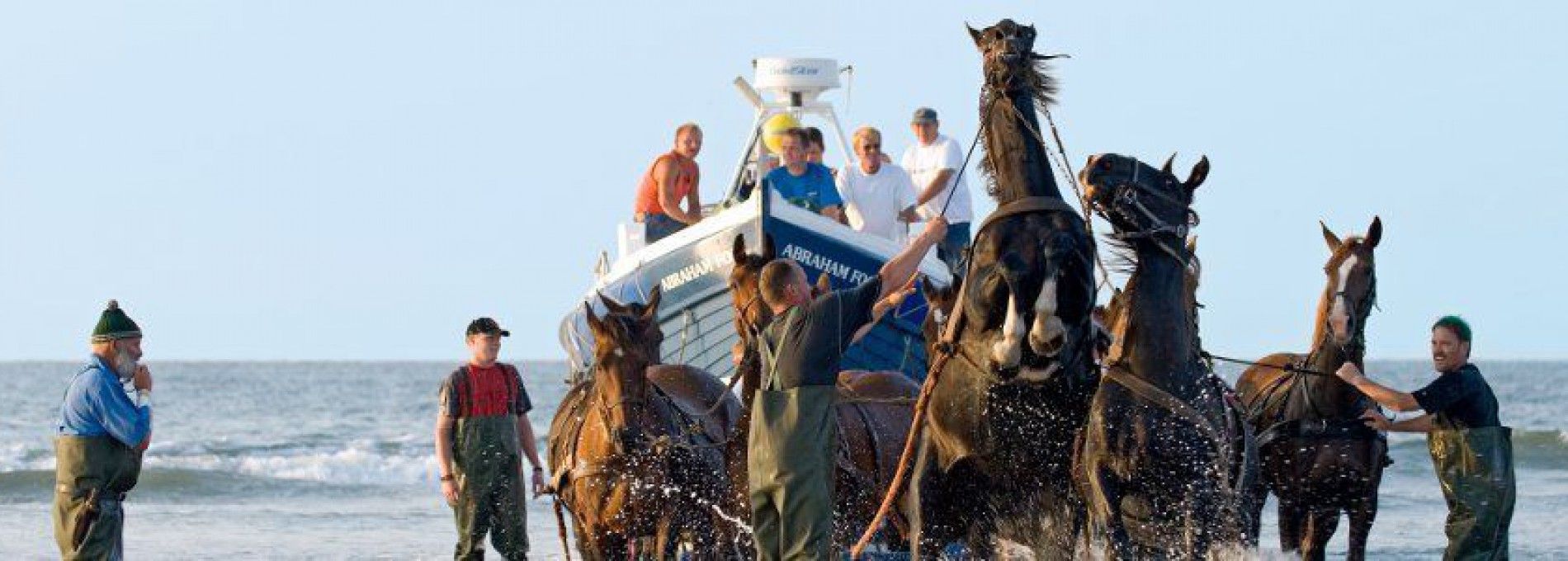 Vorführung des Pferderettungsbootes - VVV Ameland