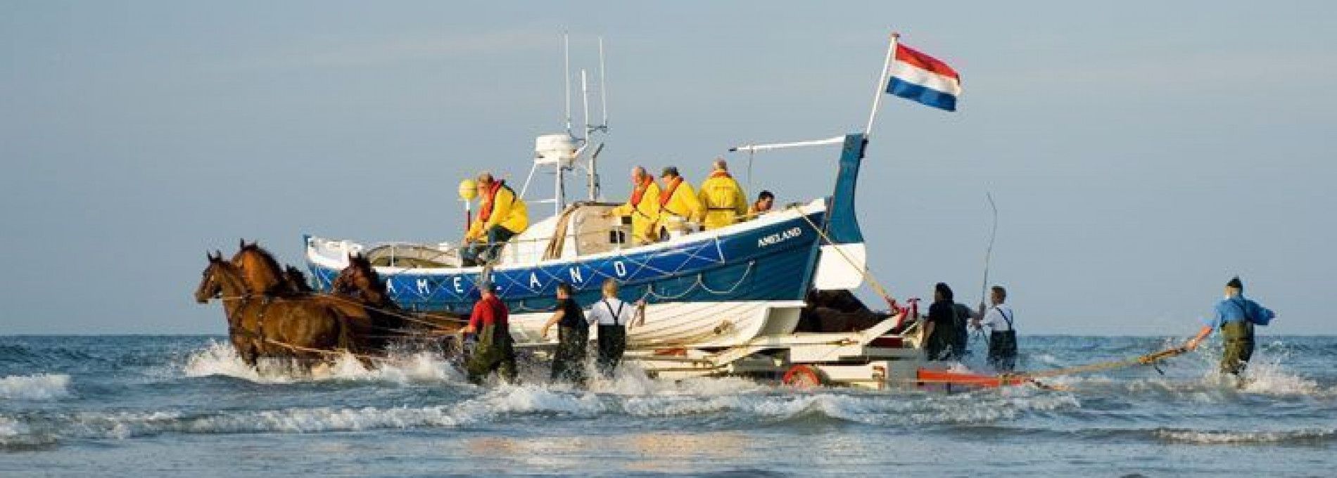 Vorführung des Pferderettungsbootes - VVV Ameland