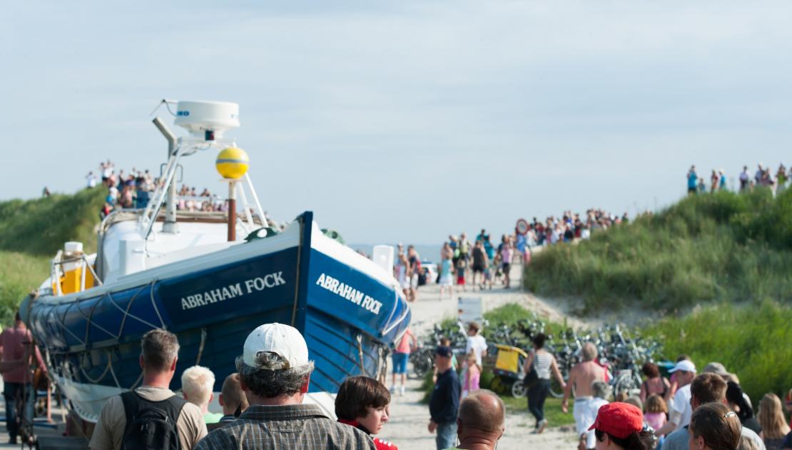 Vorführung des Pferderettungsbootes - VVV Ameland