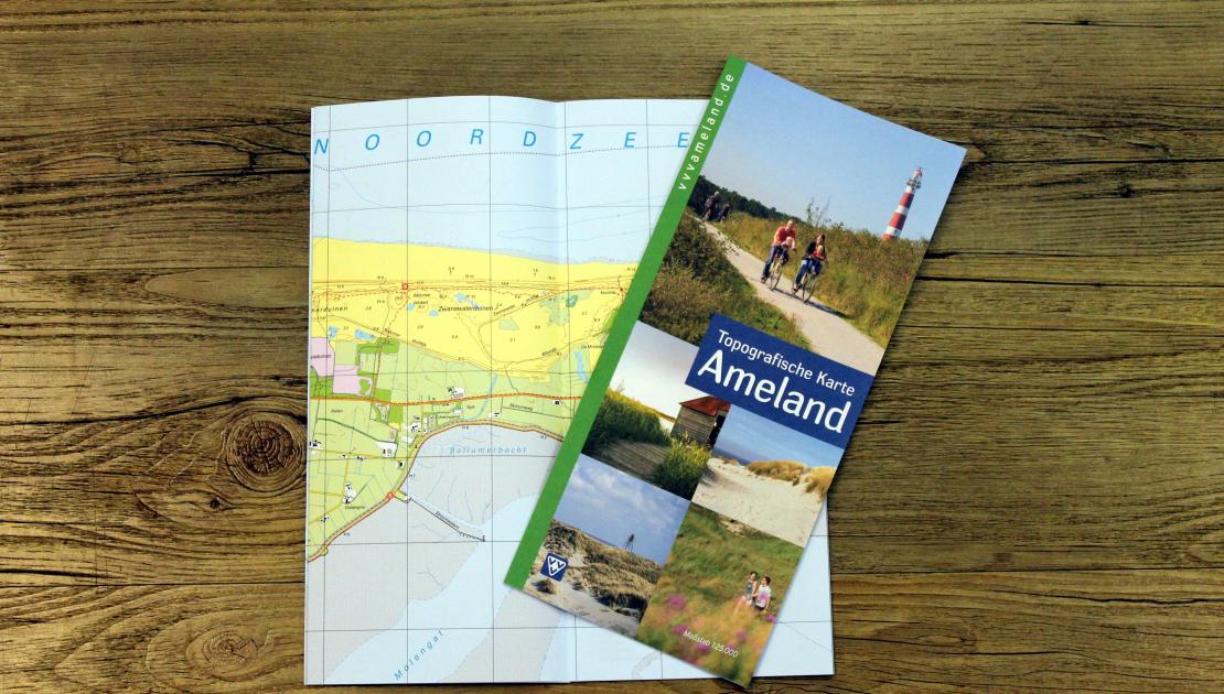 Topografische Karte - webshop VVV Ameland